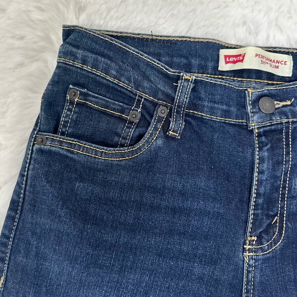 Levi’s Boys 511 Performance Slim Jeans in a classic medium-blue wash - Picture 3 of 10